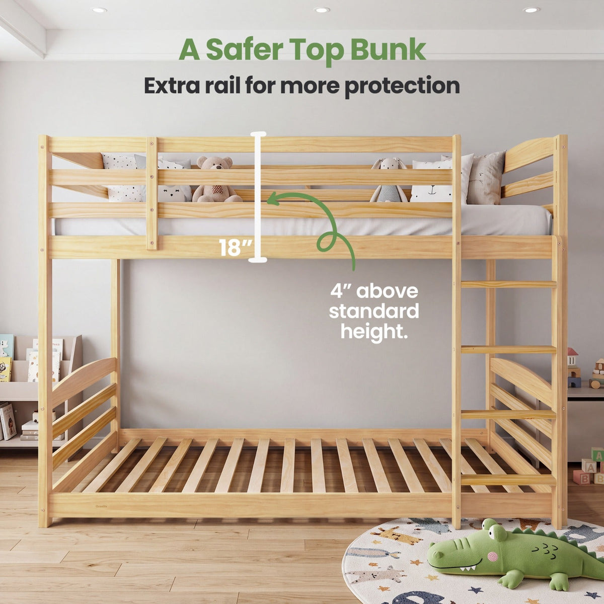 Solid Bunk Bed For Kids