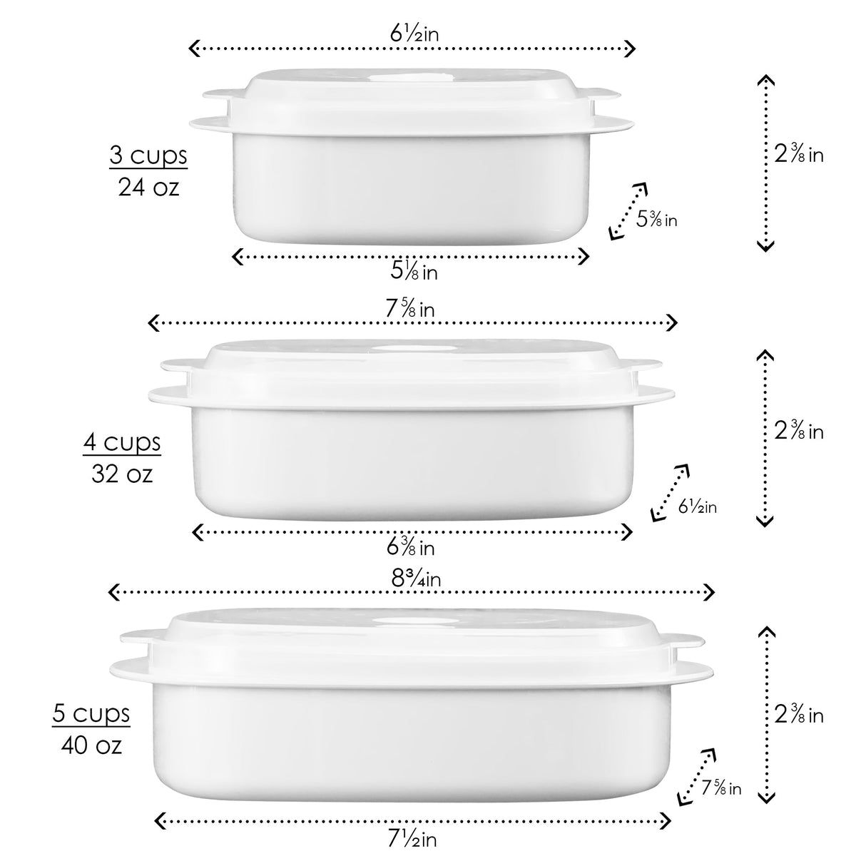 Microwave Cookware & Storage Set, Black