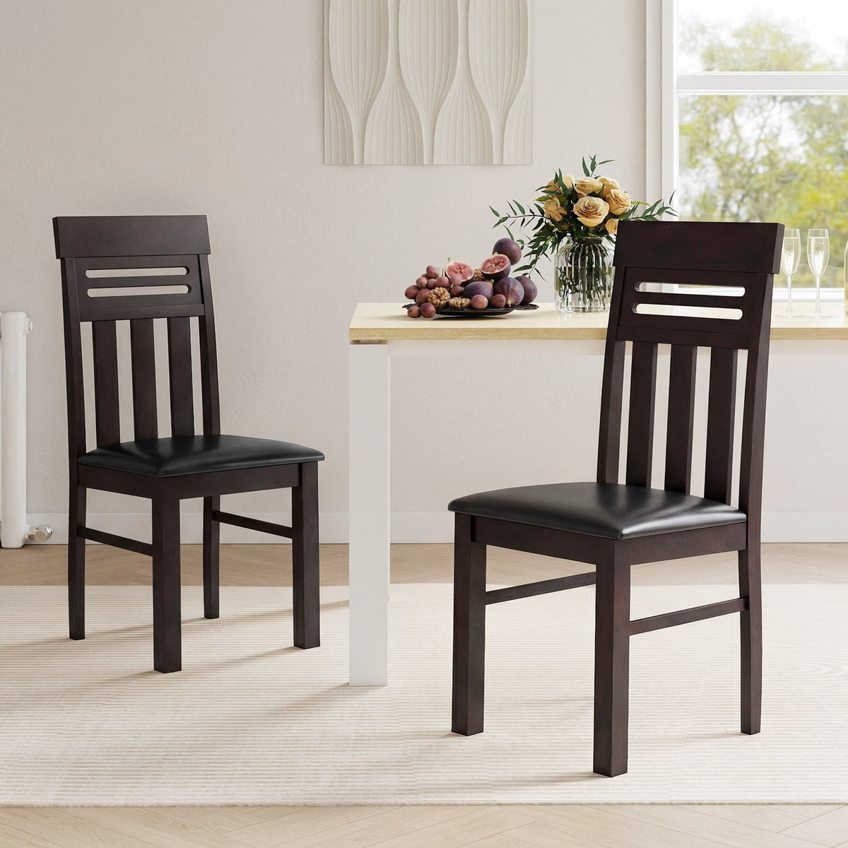 Dining Chairs High Back Dining Room Chairs Set of 2