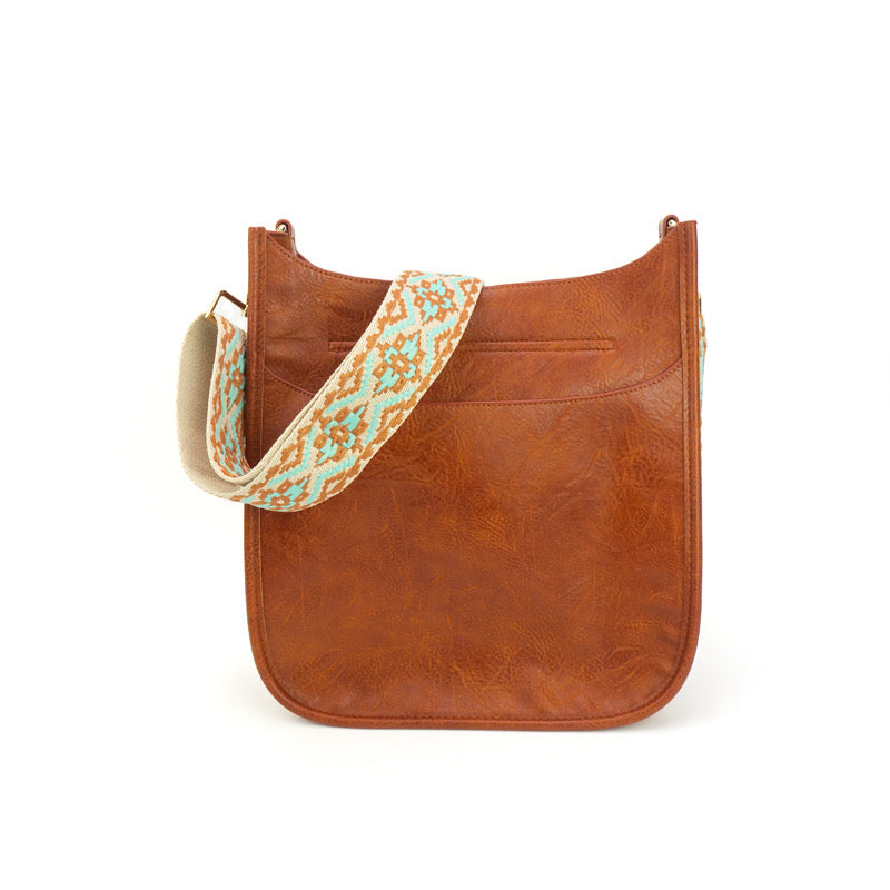 The Sailor | Zippered Crossbody Bag (Brown) - Pick Your Strap