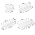 Transparent Box Storage Organizer Desk Plastic Storage Box Container Drawer Organizer Table Jewelry Box Makeup Organizer Boxes
