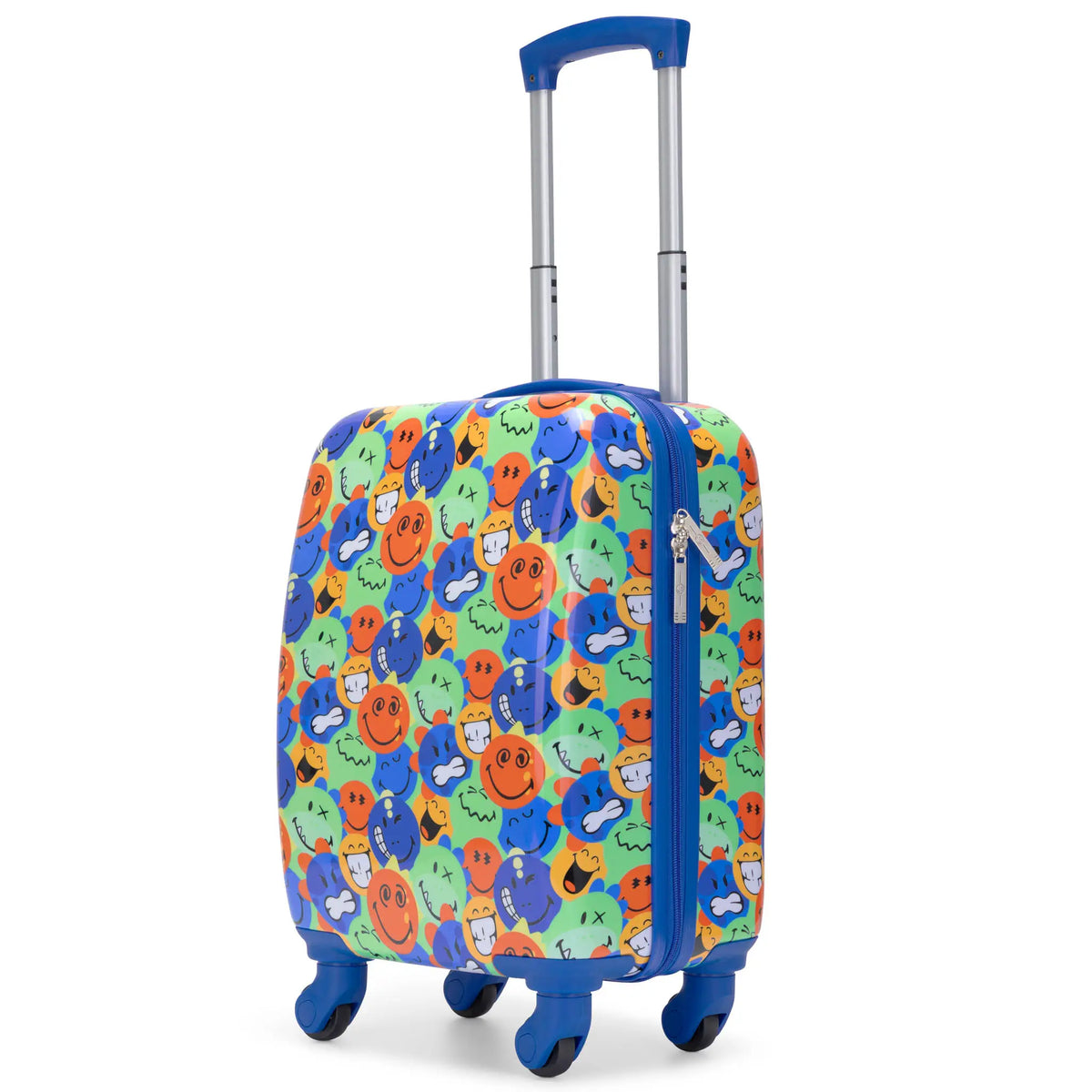 SMILEYWORLD Kids Adventure 18" Carry-on Spinner Suitcase