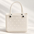 Everyday Medium EVA Tote – Coconut | Waterproof, Lightweight, Creamy Ivory Everyday Bag
