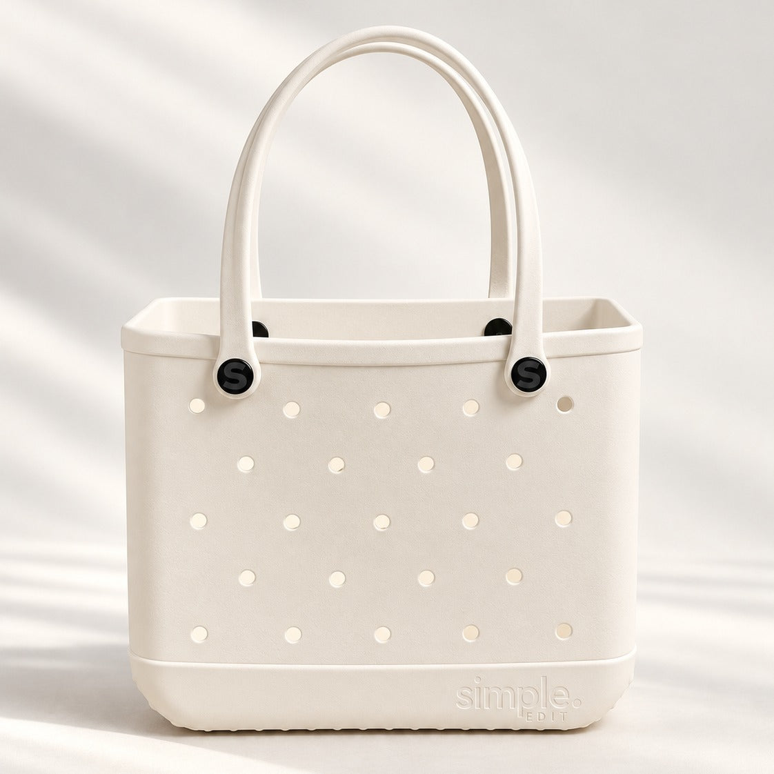 Everyday Medium EVA Tote – Coconut | Waterproof, Lightweight, Creamy Ivory Everyday Bag