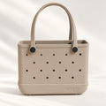 Everyday Small EVA Tote – Drift | Waterproof, Lightweight, Minimalist Neutral Mini Bag