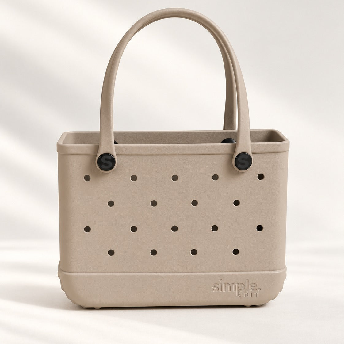 Everyday Small EVA Tote – Drift | Waterproof, Lightweight, Minimalist Neutral Mini Bag